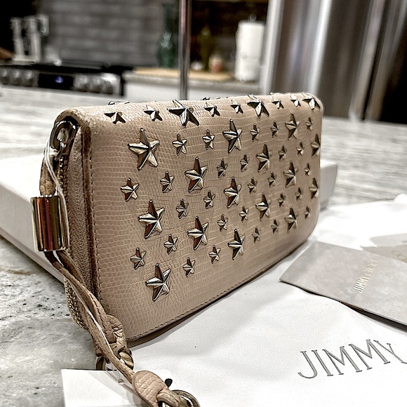 Jimmy Choo Handbags - Jimmy Choo Full Inclusion Authentic Star Studded Lizard Print Leather Wallet